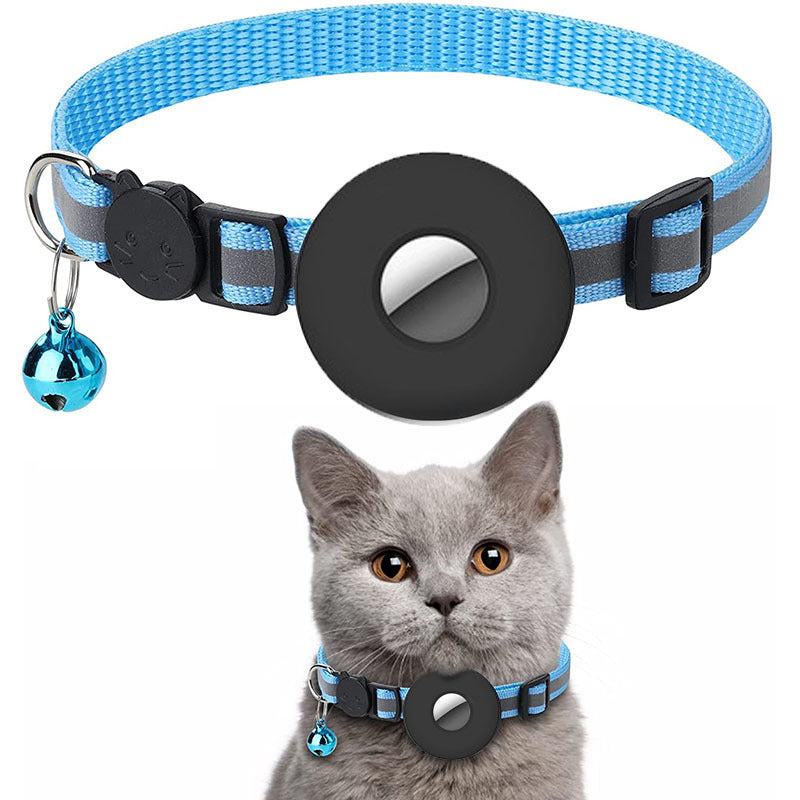 Adjustable Pet Collar | AirTag Holder & Bell