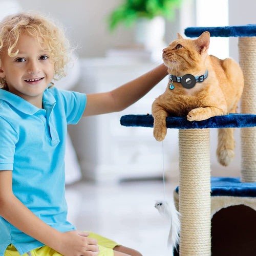 Adjustable Pet Collar | AirTag Holder & Bell