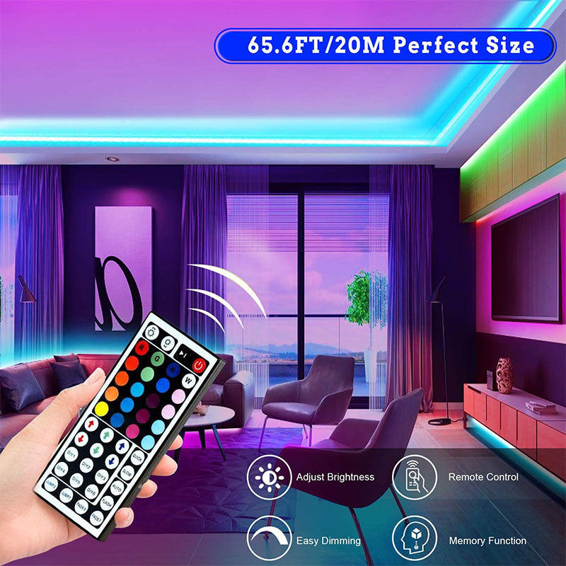 RGB LED Strip Lights | Remote-Controlled Indoor Lighting