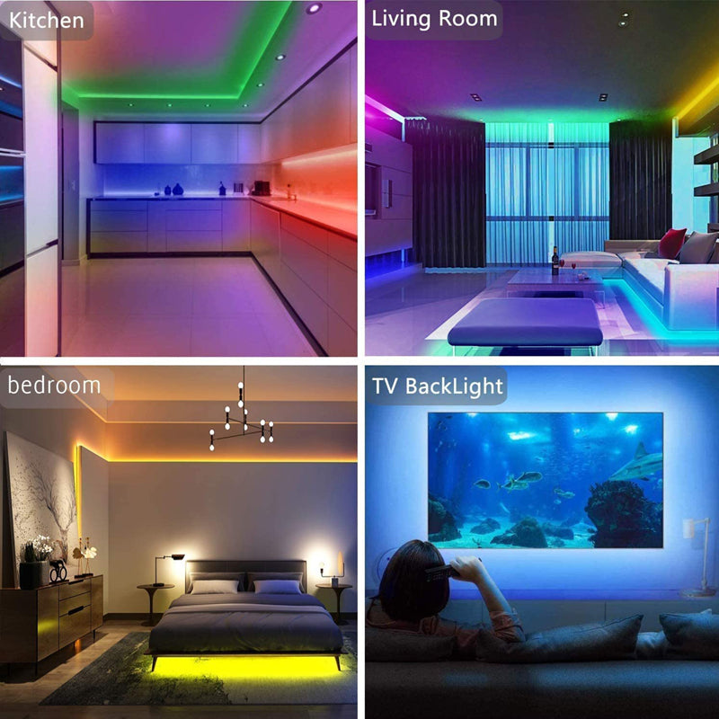 RGB LED Strip Lights | Remote-Controlled Indoor Lighting