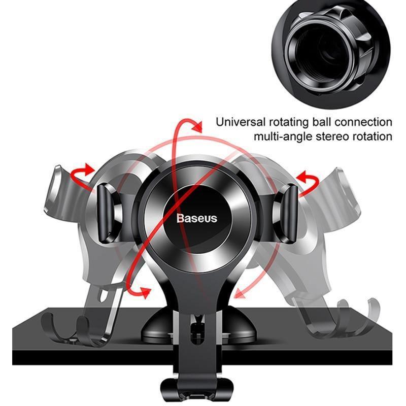 Gravity Car Phone Mount | Suction-Cup Holder