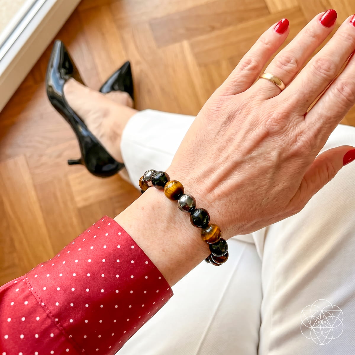 Triple Protection Bracelet | Natural Stone