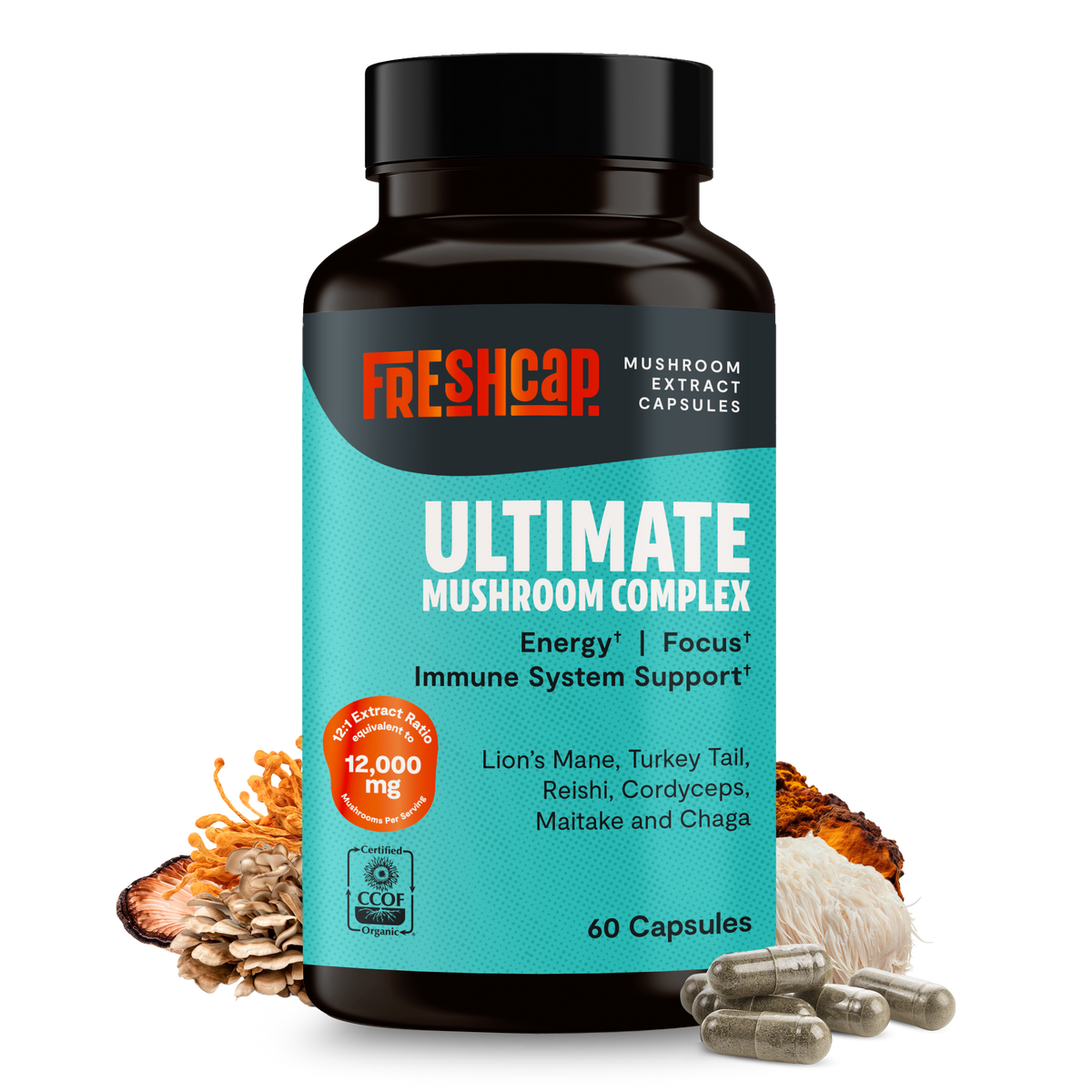 Organic Mushroom Complex | Supplement Capsules